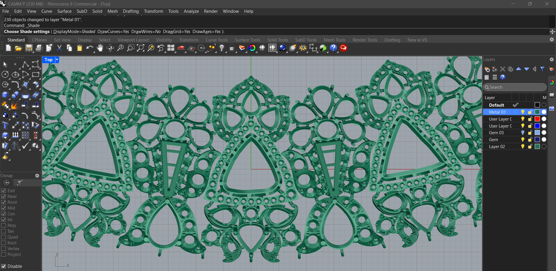 Detailed CAD view